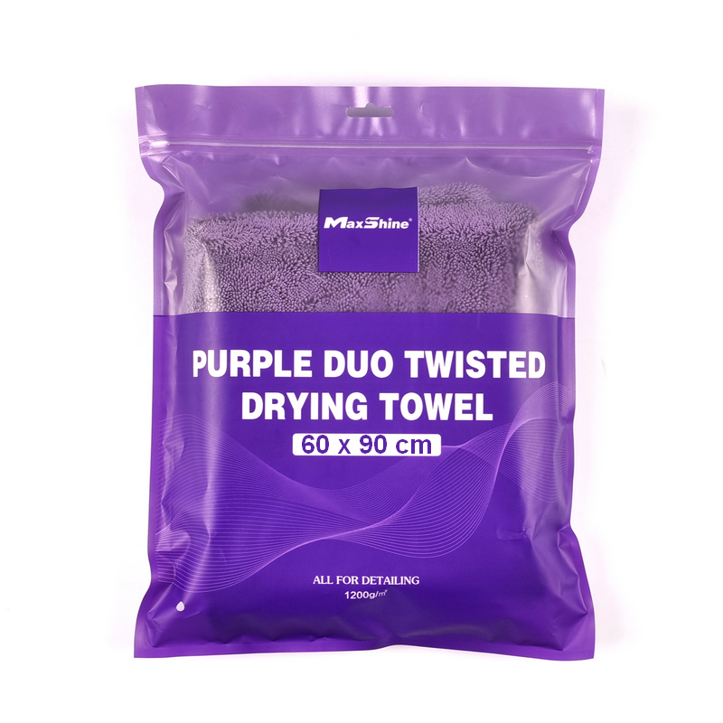 Purple Duo Twisted Loop Drying Towel 60x90cm - 1200g/m3